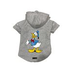 monopetz Kapişonlu Polar Sweatshirt Köpek Ve Kedi Kıyafeti & Elbisesi Gri Donald S
