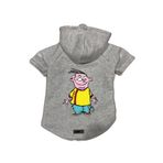 monopetz Kapişonlu Polar Sweatshirt Köpek ve Kedi Kıyafeti & Elbisesi Gri Ed L