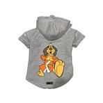 monopetz Kapişonlu Polar Sweatshirt Köpek ve Kedi Kıyafeti & Elbisesi Gri Hong Kong S