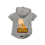 monopetz Kapişonlu Polar Sweatshirt Köpek ve Kedi Kıyafeti & Elbisesi Gri J Sam S