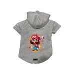 monopetz Kapişonlu Polar Sweatshirt Köpek Ve Kedi Kıyafeti & Elbisesi Gri Mario L