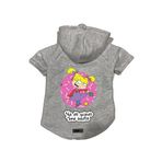 monopetz Kapişonlu Polar Sweatshirt Köpek ve Kedi Kıyafeti & Elbisesi Gri Rugrats Angelica M