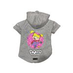 monopetz Kapişonlu Polar Sweatshirt Köpek ve Kedi Kıyafeti & Elbisesi Gri Rugrats Angelica S