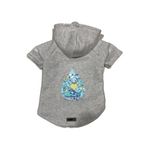 monopetz Kapişonlu Polar Sweatshirt Köpek ve Kedi Kıyafeti & Elbisesi Gri Scuerou M