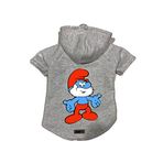 monopetz Kapişonlu Polar Sweatshirt Köpek ve Kedi Kıyafeti & Elbisesi - Gri Şirin Baba XL Beden