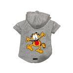 monopetz Kapişonlu Polar Sweatshirt Köpek Ve Kedi Kıyafeti & Elbisesi Gri Yeni Garfield L