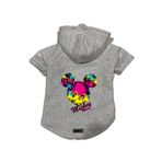 monopetz Kapişonlu Polar Sweatshirt Köpek ve Kedi Kıyafeti & Elbisesi Gri Yeni Mickey Mouse 2 M