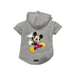 monopetz Kapişonlu Polar Sweatshirt Köpek ve Kedi Kıyafeti & Elbisesi Gri Yeni Mickey S