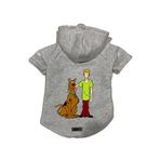 monopetz Kapişonlu Polar Sweatshirt Köpek Ve Kedi Kıyafeti & Elbisesi Gri Yeni Scooby Doo S