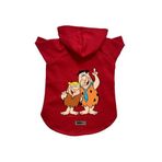 monopetz Kapişonlu Polar Sweatshirt Köpek Ve Kedi Kıyafeti & Elbisesi Kırmızı Barney Fred L