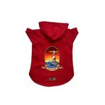 monopetz Kapişonlu Polar Sweatshirt Köpek ve Kedi Kıyafeti & Elbisesi Kırmızı Deniz Feneri L