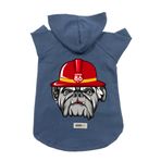 monopetz Kapişonlu Polar Sweatshirt Köpek ve Kedi Kıyafeti & Elbisesi - Lacivert Firemen XS Beden