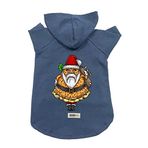 monopetz Kapişonlu Polar Sweatshirt Köpek ve Kedi Kıyafeti & Elbisesi - Lacivert Pizza Baba S Beden