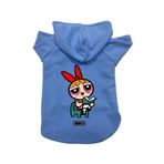 monopetz Kapişonlu Polar Sweatshirt Köpek ve Kedi Kıyafeti & Elbisesi Mavi Blossom M