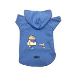 monopetz Kapişonlu Polar Sweatshirt Köpek ve Kedi Kıyafeti & Elbisesi Mavi Cando L