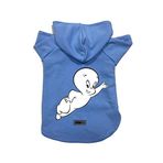 monopetz Kapişonlu Polar Sweatshirt Köpek ve Kedi Kıyafeti & Elbisesi - Mavi Casper XS Beden
