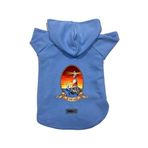 monopetz Kapişonlu Polar Sweatshirt Köpek ve Kedi Kıyafeti & Elbisesi Mavi Deniz Feneri XS