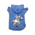 monopetz Kapişonlu Polar Sweatshirt Köpek ve Kedi Kıyafeti & Elbisesi Mavi Deysi Donald S