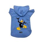 monopetz Kapişonlu Polar Sweatshirt Köpek ve Kedi Kıyafeti & Elbisesi Mavi Duffy XL