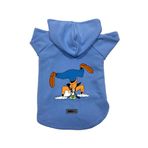 monopetz Kapişonlu Polar Sweatshirt Köpek ve Kedi Kıyafeti & Elbisesi Mavi Goofy S