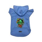 monopetz Kapişonlu Polar Sweatshirt Köpek ve Kedi Kıyafeti & Elbisesi Mavi Master Of The Snake S