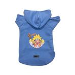 monopetz Kapişonlu Polar Sweatshirt Köpek ve Kedi Kıyafeti & Elbisesi Mavi Naruto M