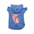monopetz Kapişonlu Polar Sweatshirt Köpek Ve Kedi Kıyafeti & Elbisesi Mavi Pembe Panter XL