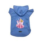 monopetz Kapişonlu Polar Sweatshirt Köpek ve Kedi Kıyafeti & Elbisesi Mavi Princess S