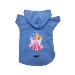 monopetz Kapişonlu Polar Sweatshirt Köpek ve Kedi Kıyafeti & Elbisesi Mavi Princess XL