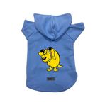 monopetz Kapişonlu Polar Sweatshirt Köpek ve Kedi Kıyafeti & Elbisesi Mavi Rabugento L