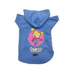 monopetz Kapişonlu Polar Sweatshirt Köpek ve Kedi Kıyafeti & Elbisesi Mavi Rugrats Angelica XS