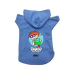 monopetz Kapişonlu Polar Sweatshirt Köpek ve Kedi Kıyafeti & Elbisesi Mavi Rugrats Carlitos L