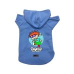 monopetz Kapişonlu Polar Sweatshirt Köpek ve Kedi Kıyafeti & Elbisesi Mavi Rugrats Carlitos XS