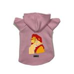 monopetz Kapişonlu Polar Sweatshirt Köpek Ve Kedi Kıyafeti & Elbisesi Pembe Aslan Kral L
