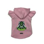 monopetz Kapişonlu Polar Sweatshirt Köpek Ve Kedi Kıyafeti & Elbisesi Pembe Astronot Frankenstein M