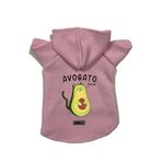 monopetz Kapişonlu Polar Sweatshirt Köpek ve Kedi Kıyafeti & Elbisesi Pembe Avogato XL