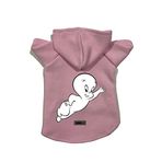 monopetz Kapişonlu Polar Sweatshirt Köpek ve Kedi Kıyafeti & Elbisesi - Pembe Casper S Beden
