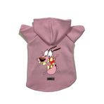 monopetz Kapişonlu Polar Sweatshirt Köpek ve Kedi Kıyafeti & Elbisesi Pembe Courage M