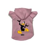 monopetz Kapişonlu Polar Sweatshirt Köpek ve Kedi Kıyafeti & Elbisesi Pembe Duffy L