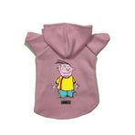 monopetz Kapişonlu Polar Sweatshirt Köpek ve Kedi Kıyafeti & Elbisesi Pembe Ed XL