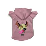 monopetz Kapişonlu Polar Sweatshirt Köpek Ve Kedi Kıyafeti & Elbisesi Pembe Ed001 M
