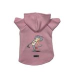 monopetz Kapişonlu Polar Sweatshirt Köpek ve Kedi Kıyafeti & Elbisesi Pembe IR005 XL