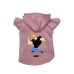 monopetz Kapişonlu Polar Sweatshirt Köpek Ve Kedi Kıyafeti & Elbisesi Pembe Johny Bravo L