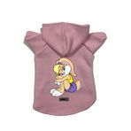 monopetz Kapişonlu Polar Sweatshirt Köpek ve Kedi Kıyafeti & Elbisesi Pembe Lola S