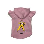 monopetz Kapişonlu Polar Sweatshirt Köpek ve Kedi Kıyafeti & Elbisesi Pembe Mask S