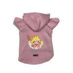 monopetz Kapişonlu Polar Sweatshirt Köpek ve Kedi Kıyafeti & Elbisesi Pembe Naruto S