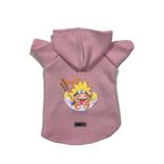 monopetz Kapişonlu Polar Sweatshirt Köpek ve Kedi Kıyafeti & Elbisesi Pembe Naruto XL