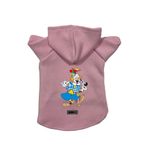 monopetz Kapişonlu Polar Sweatshirt Köpek ve Kedi Kıyafeti & Elbisesi Pembe Palyaço XS