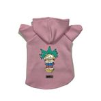 monopetz Kapişonlu Polar Sweatshirt Köpek Ve Kedi Kıyafeti & Elbisesi Pembe Rick And Morty S