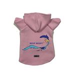 monopetz Kapişonlu Polar Sweatshirt Köpek ve Kedi Kıyafeti & Elbisesi - Pembe Road Runner S Beden